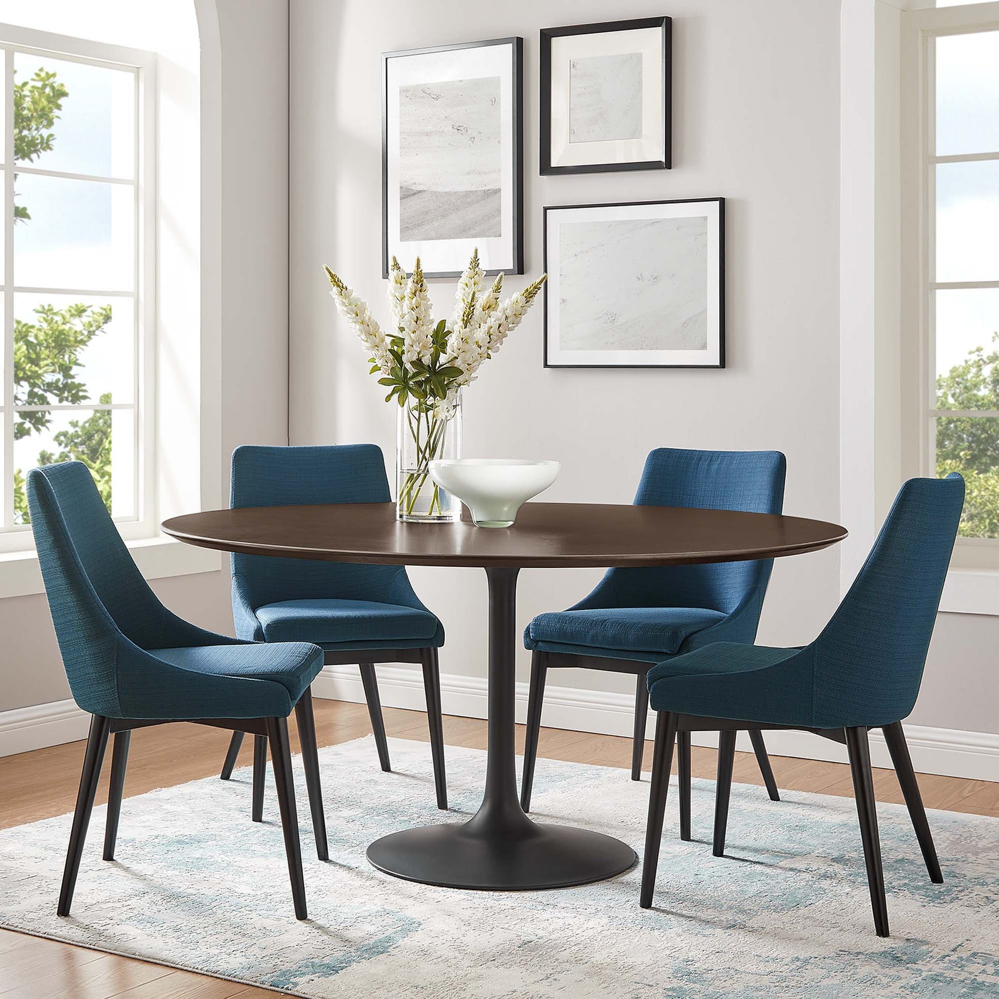 Lippa 60" Round Wood Dining Table