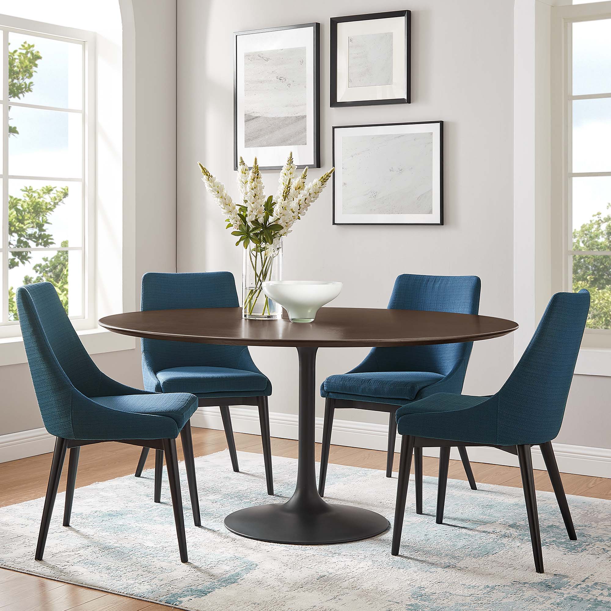 Lippa 60" Round Wood Dining Table