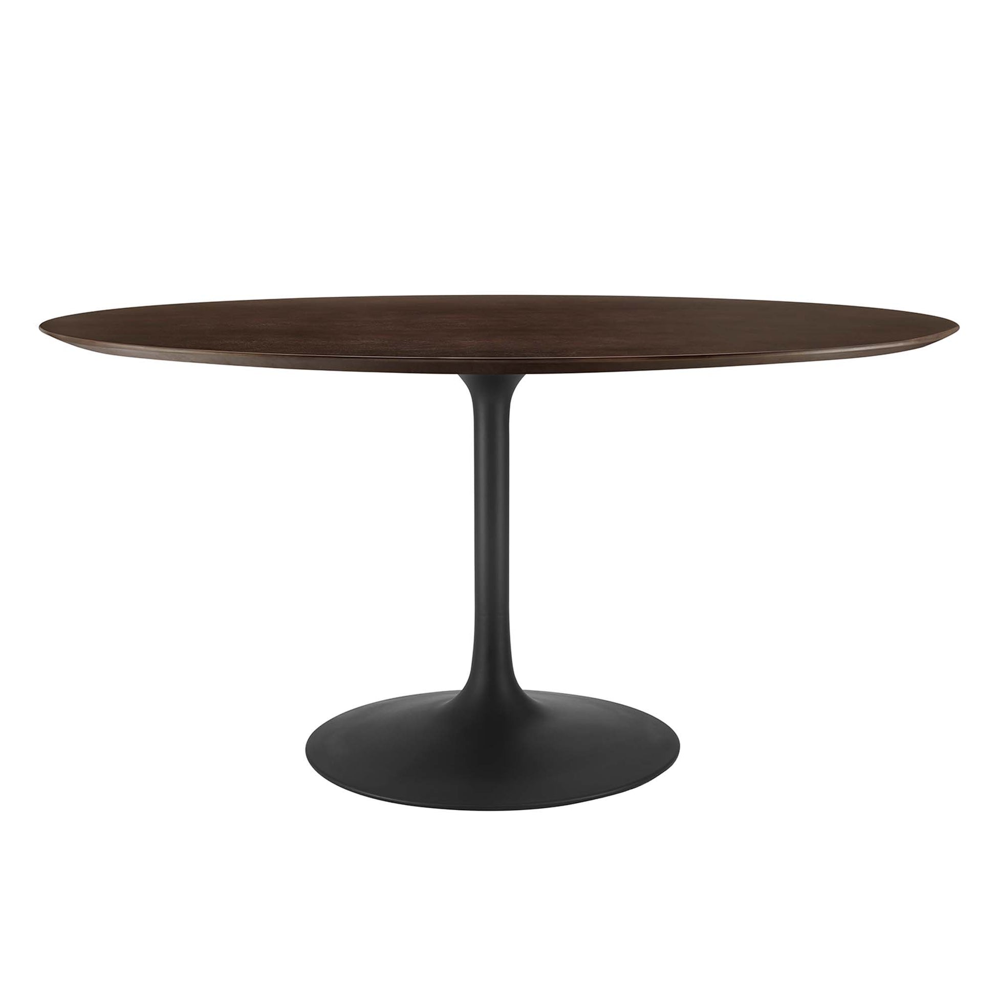Lippa 60" Oval Wood Dining Table - Black Cherry Walnut