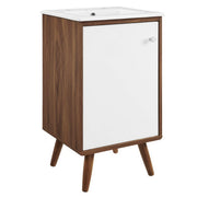 Transmit 18" Bathroom Vanity - Walnut White