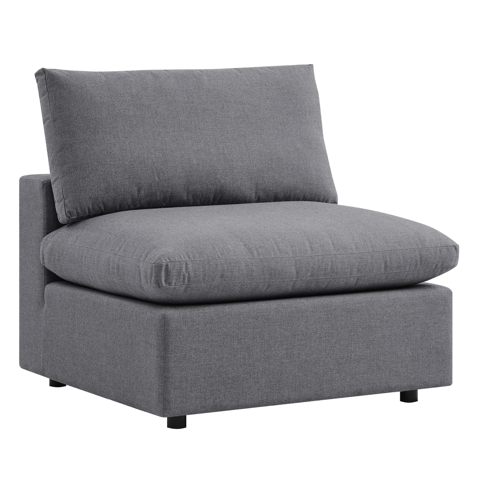 Commix Sunbrella® Outdoor Patio Armless Chair - Gray