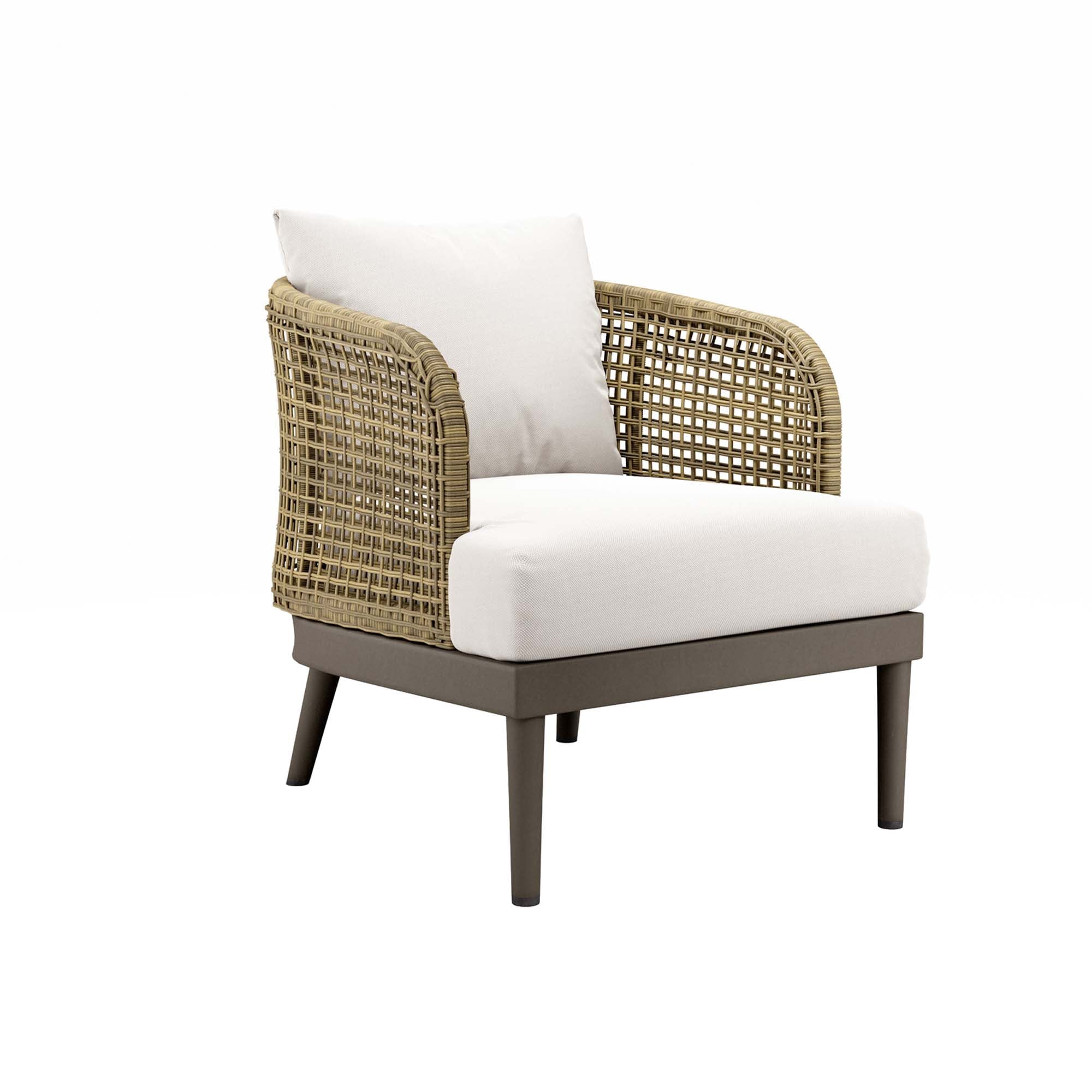 Meadow Outdoor Patio Armchair - Natural White
