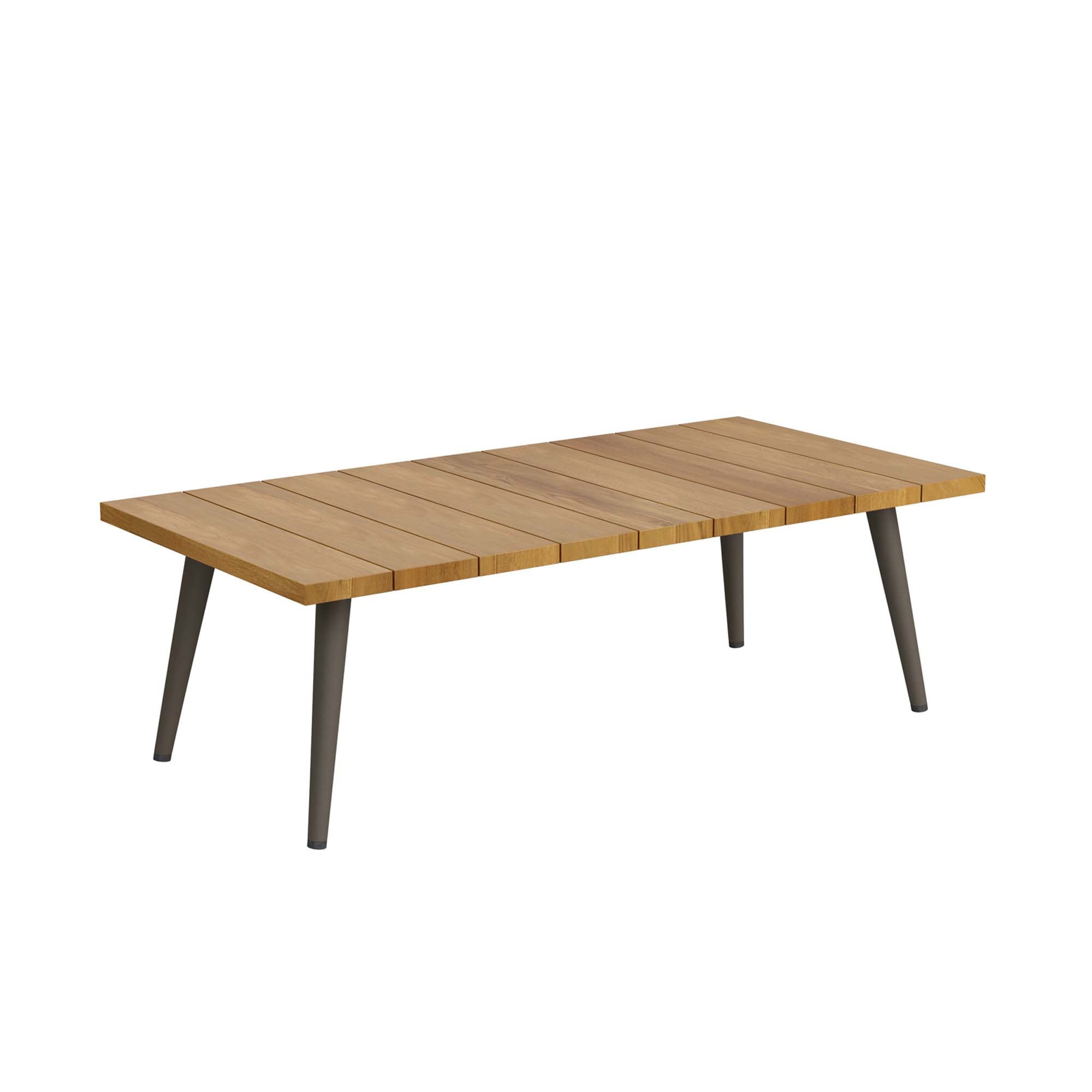 Meadow Outdoor Patio Teak Wood Coffee Table - Natural Taupe