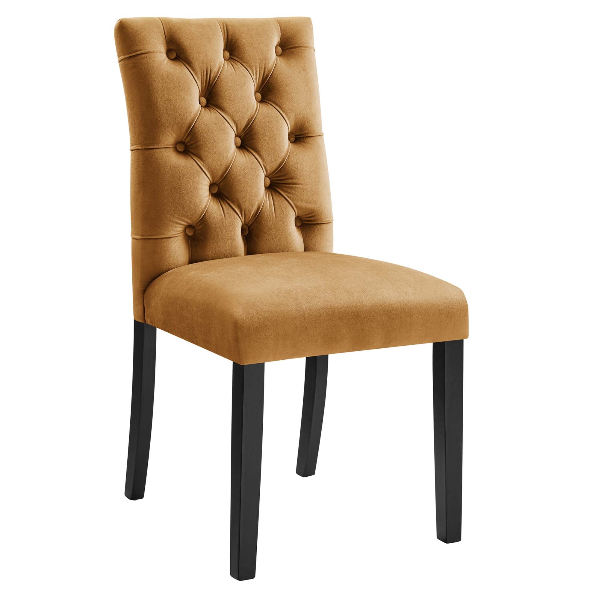 Duchess Performance Velvet Dining Chairs Set of 2 - White