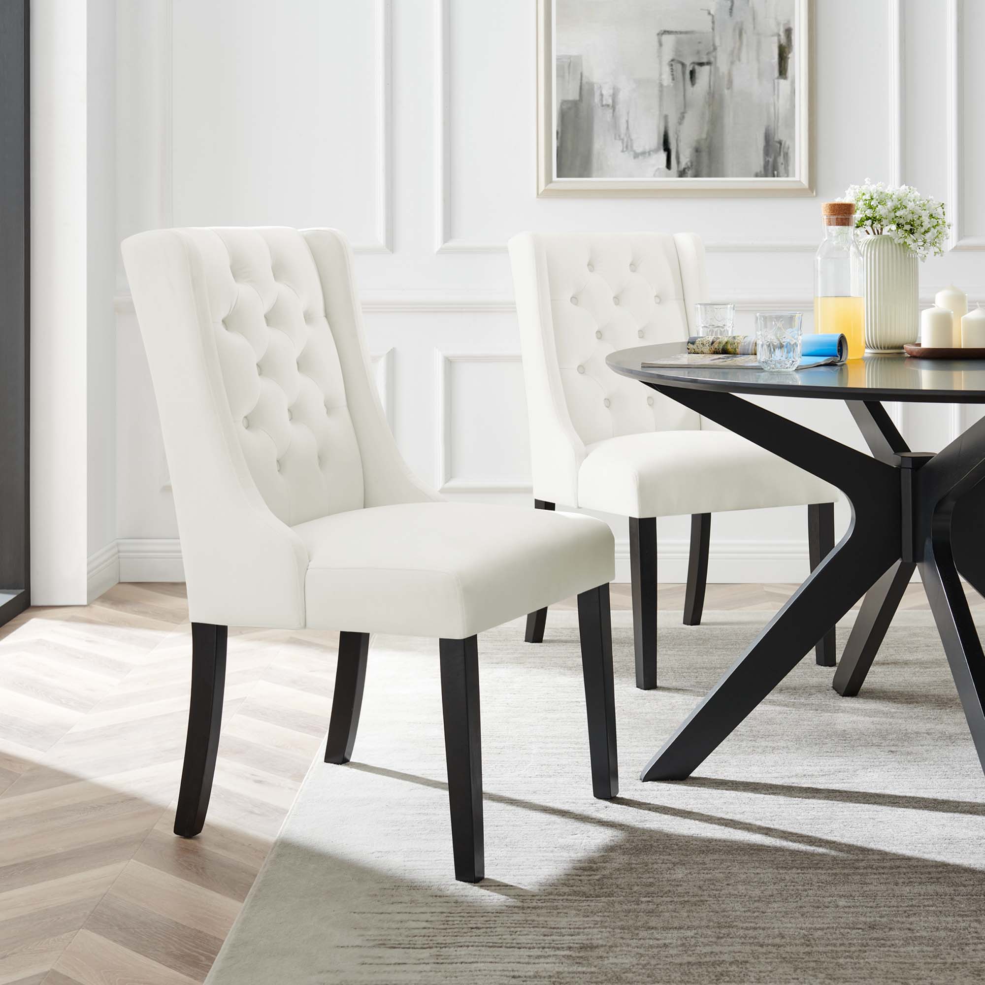 Baronet Performance Velvet Dining Chairs - Set of 2