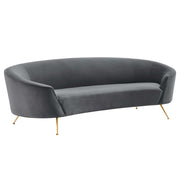 Marchesa Upholstered Performance Velvet Sofa - Gray