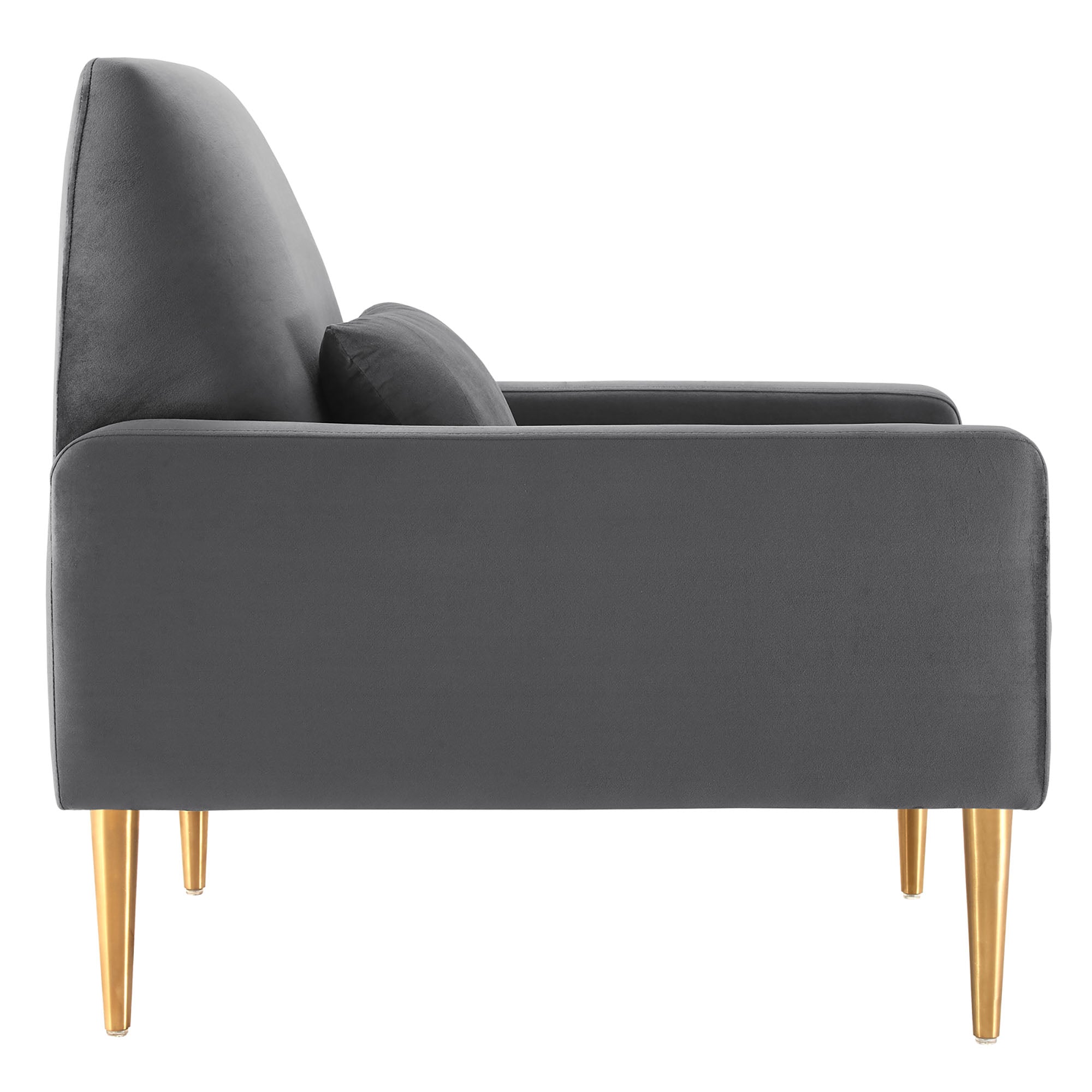 Liliana Performance Velvet Armchair - Navy