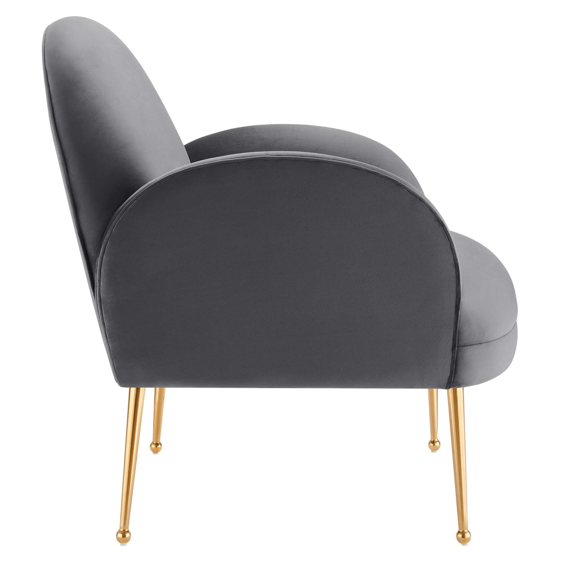 Transcend Performance Velvet Armchair - Pink