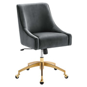 Discern Performance Velvet Office Chair - Gray