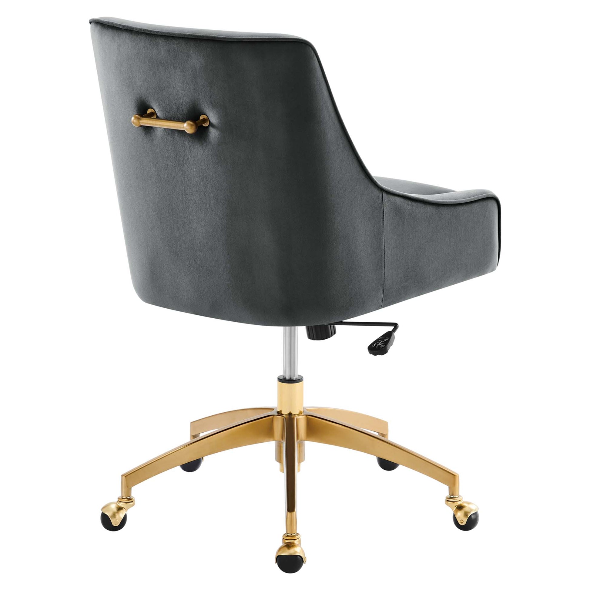 Discern Performance Velvet Office Chair - White