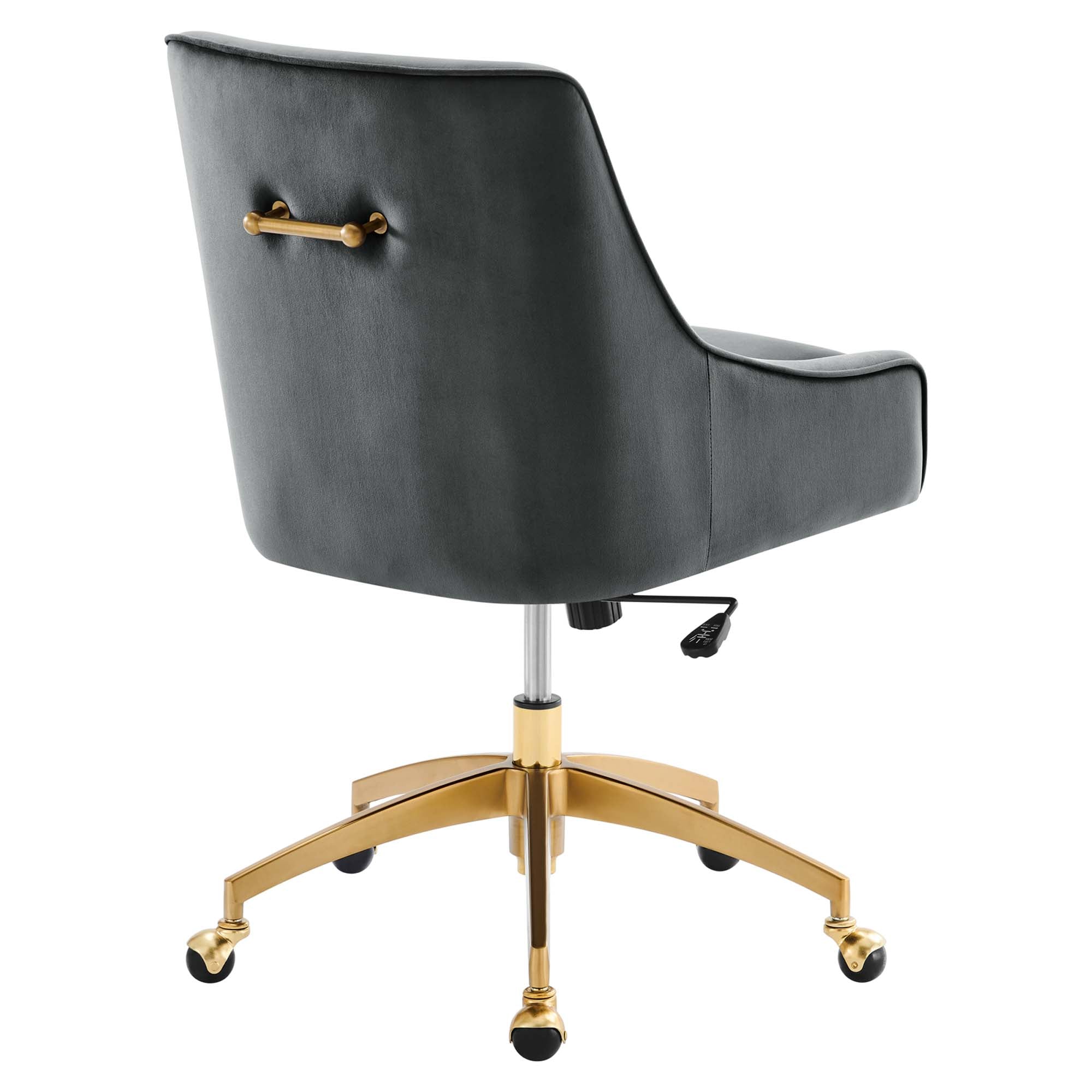 Discern Performance Velvet Office Chair - White
