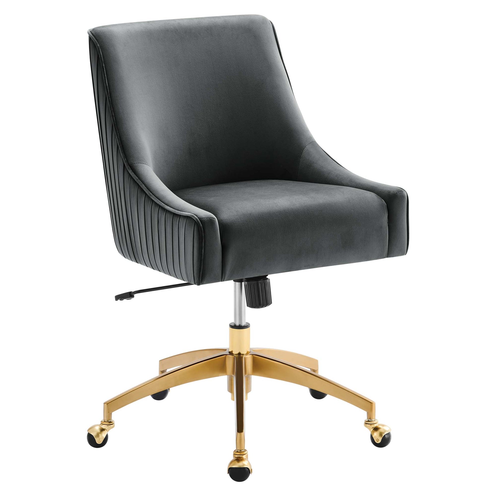 Discern Performance Velvet Office Chair - Gray