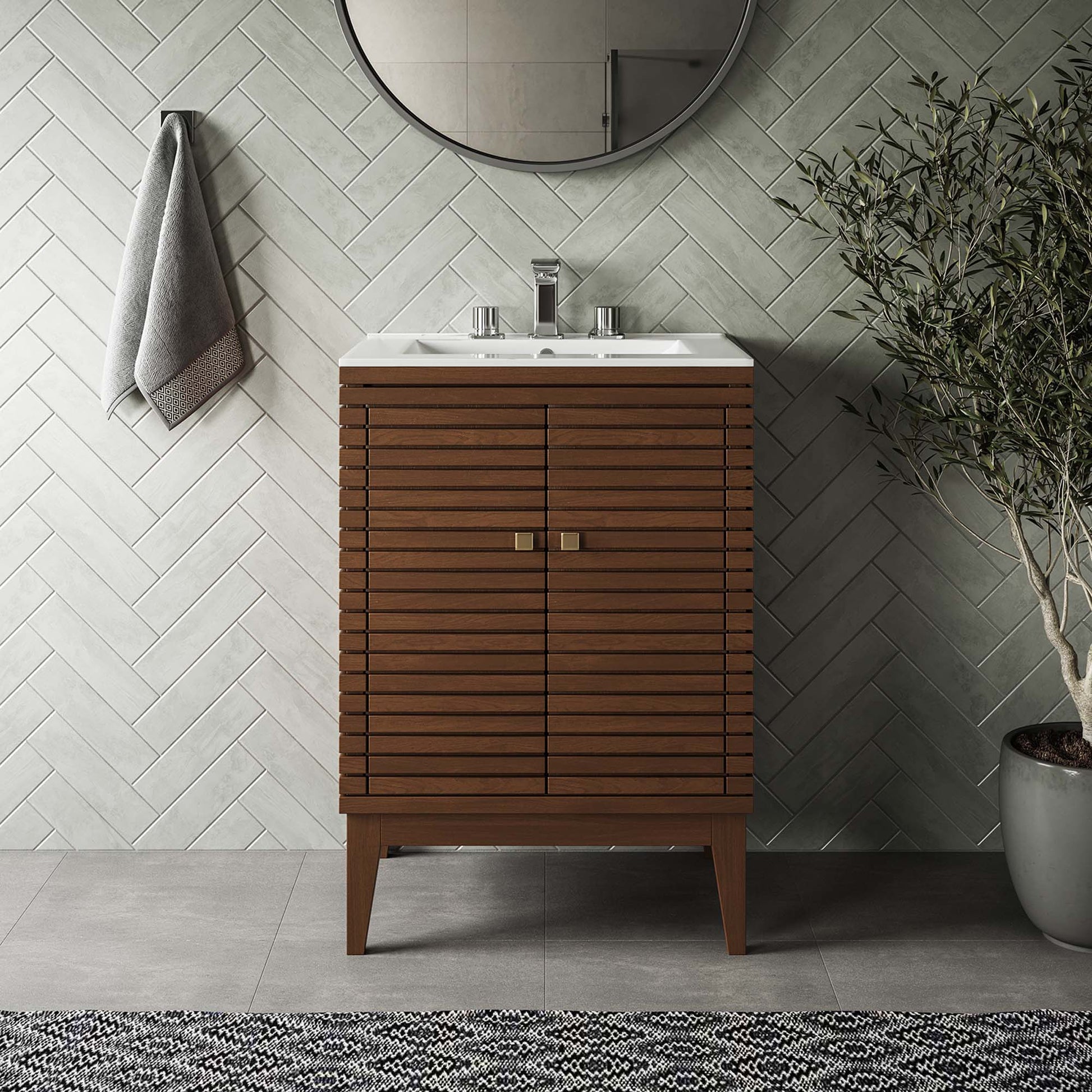 Ledger Bathroom Cabinet Basin Not Included