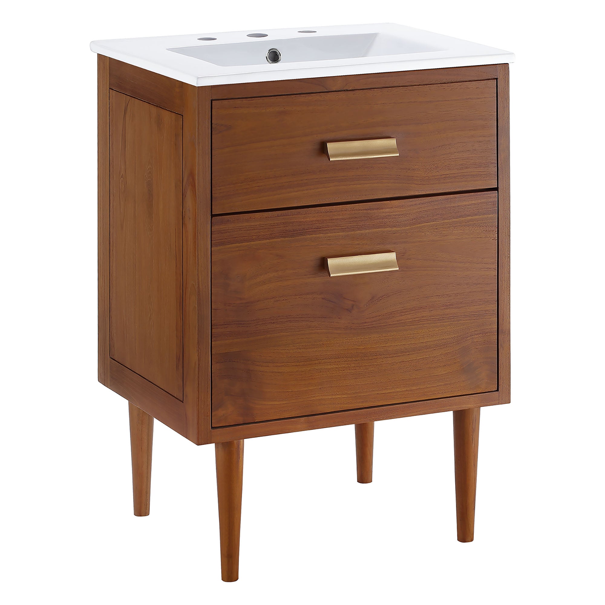 Cassia Bathroom Vanity Basin Included - Natural White