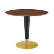 Zinque 36" Dining Table - Gold Walnut