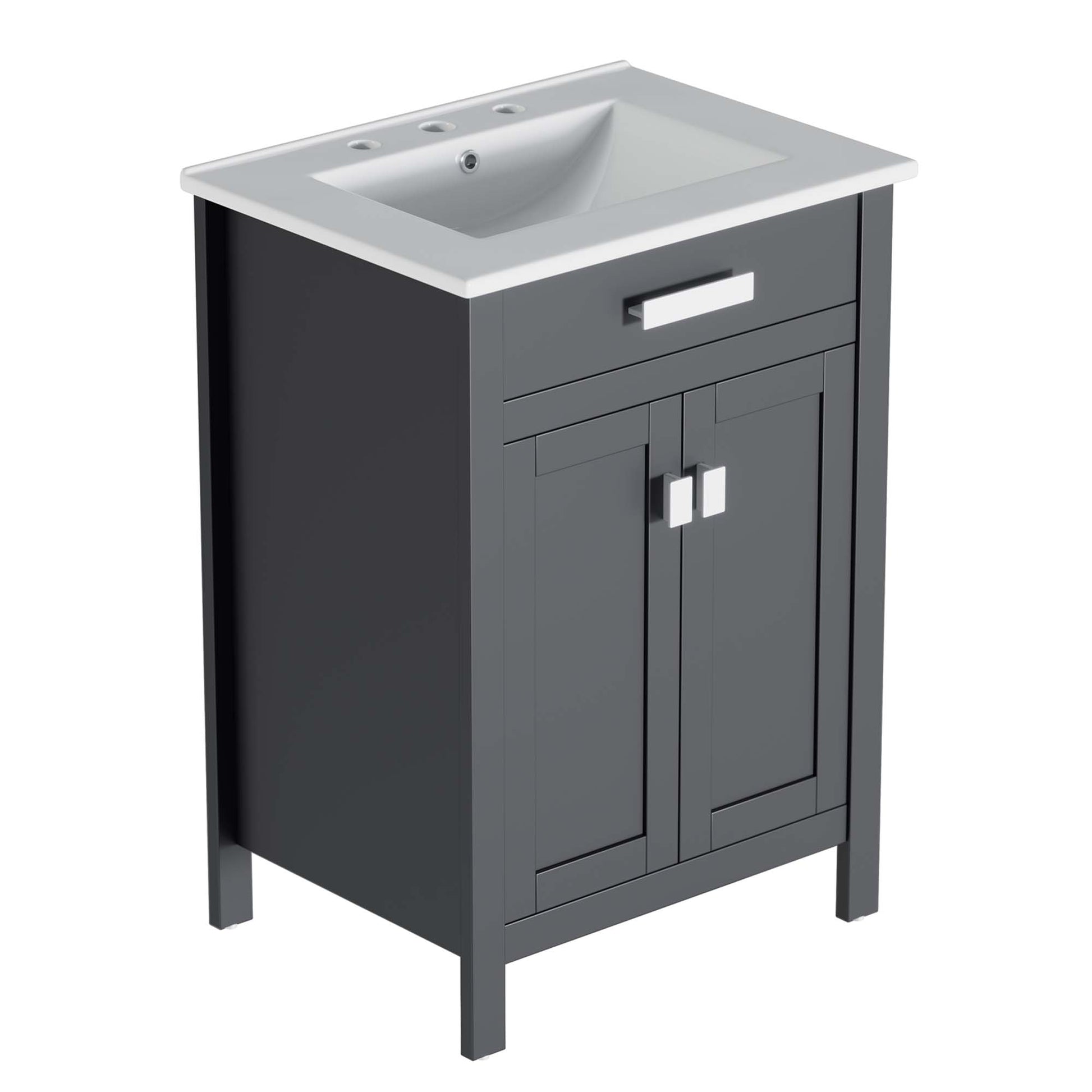 Laguna Bathroom Vanity Basin Included - Gray White