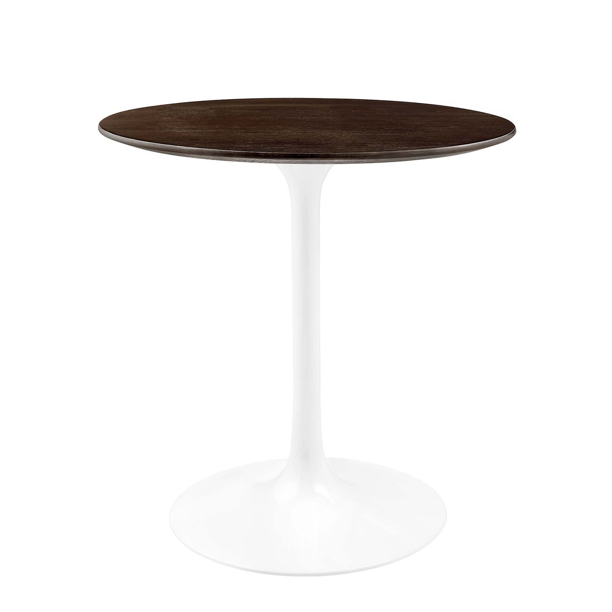 Lippa 28" Round Wood Dining Table - White Cherry Walnut
