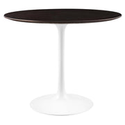 Lippa 36" Round Wood Dining Table - White Cherry Walnut