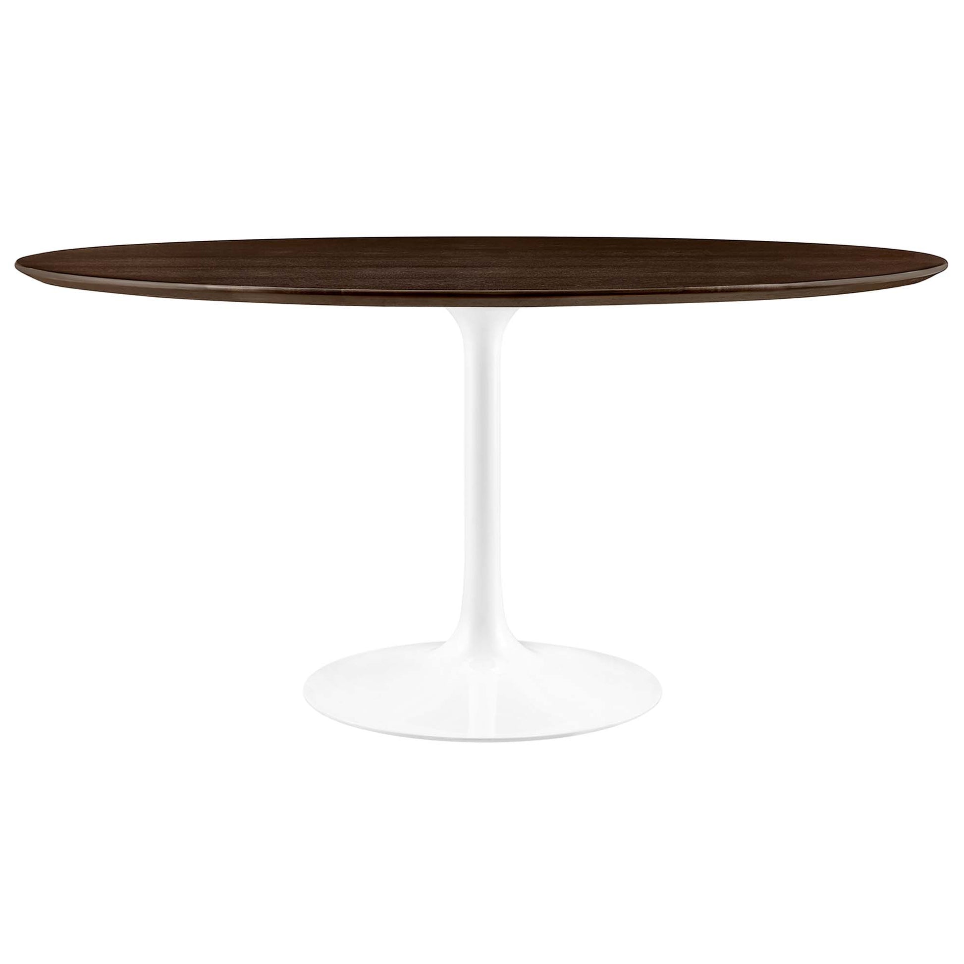 Lippa 60" Round Wood Dining Table - White Cherry Walnut