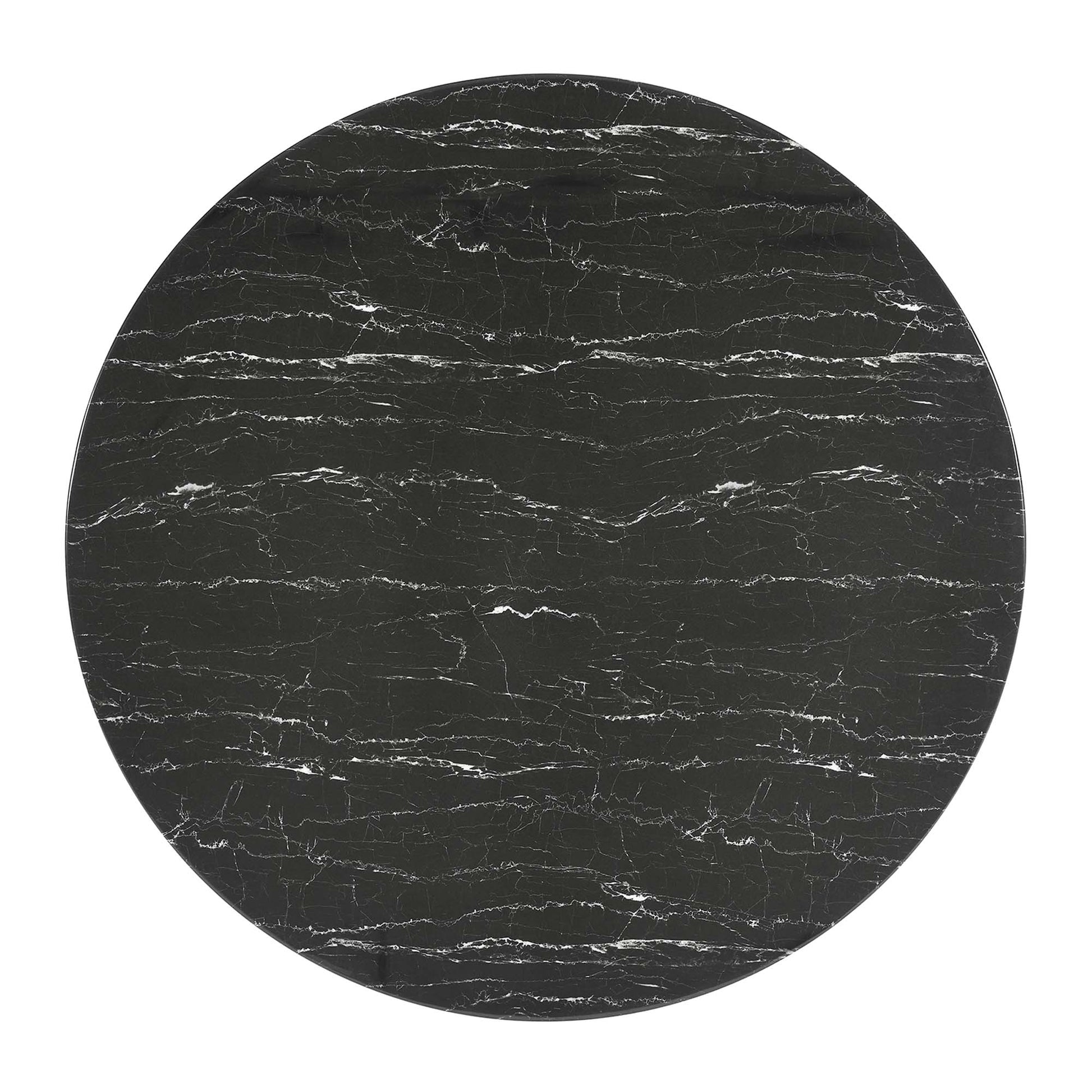 Lippa 54" Round Faux Marble Dining Table