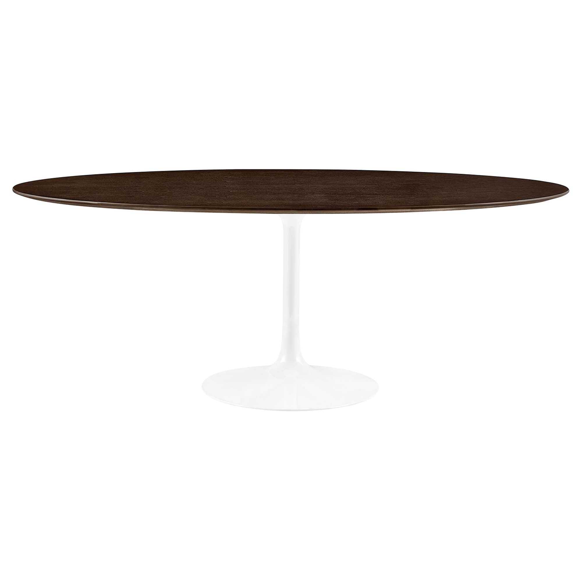 Lippa 78" Oval Wood Dining Table - White Cherry Walnut
