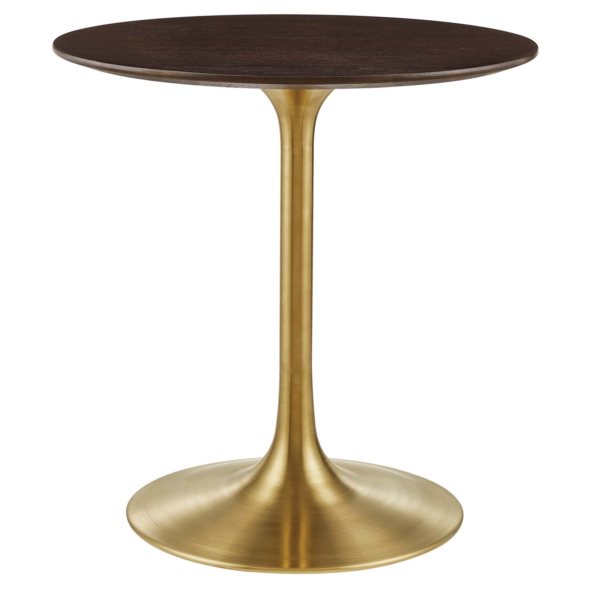 Lippa 28" Round Wood Dining Table - Gold Cherry Walnut