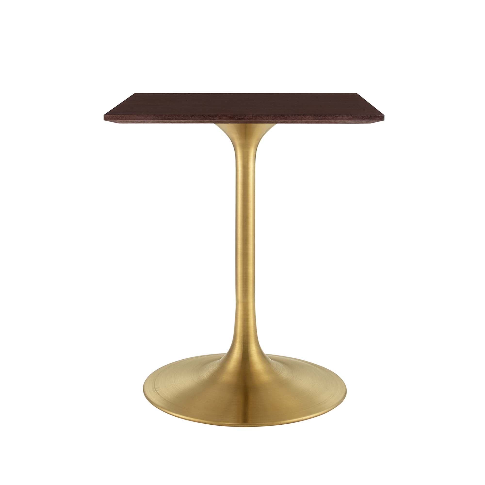 Lippa 24" Square Wood Dining Table - Gold Cherry Walnut