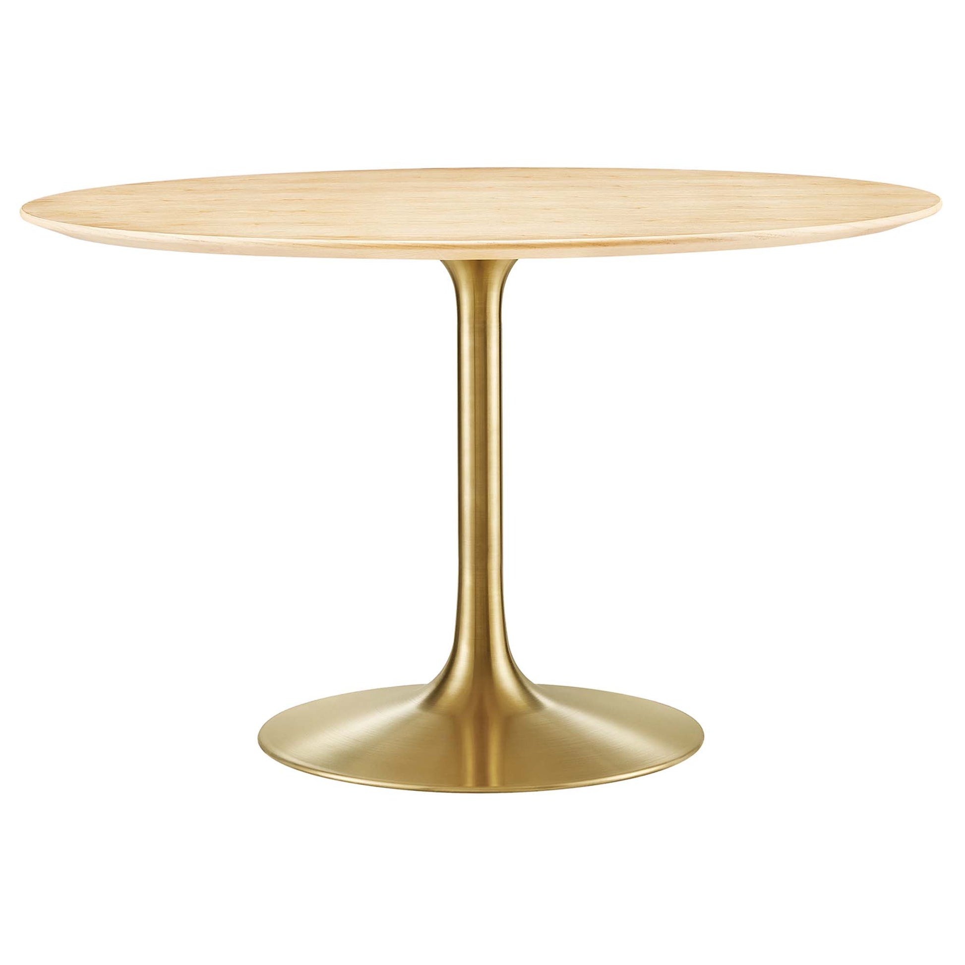Lippa 48" Round Wood Dining Table - Gold Natural