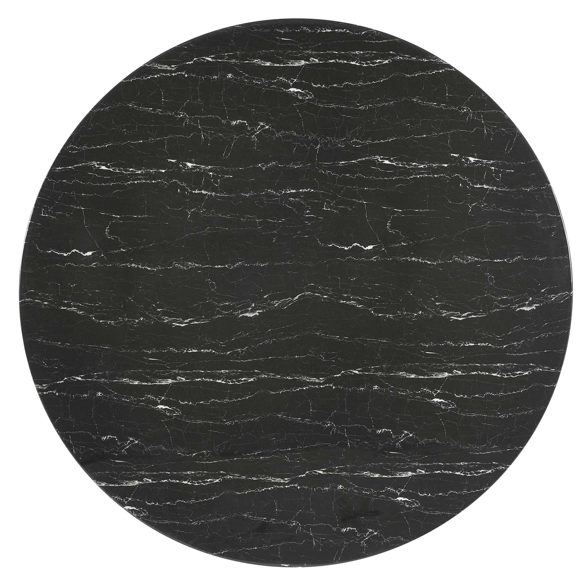 Lippa 60" Round Faux Marble Dining Table