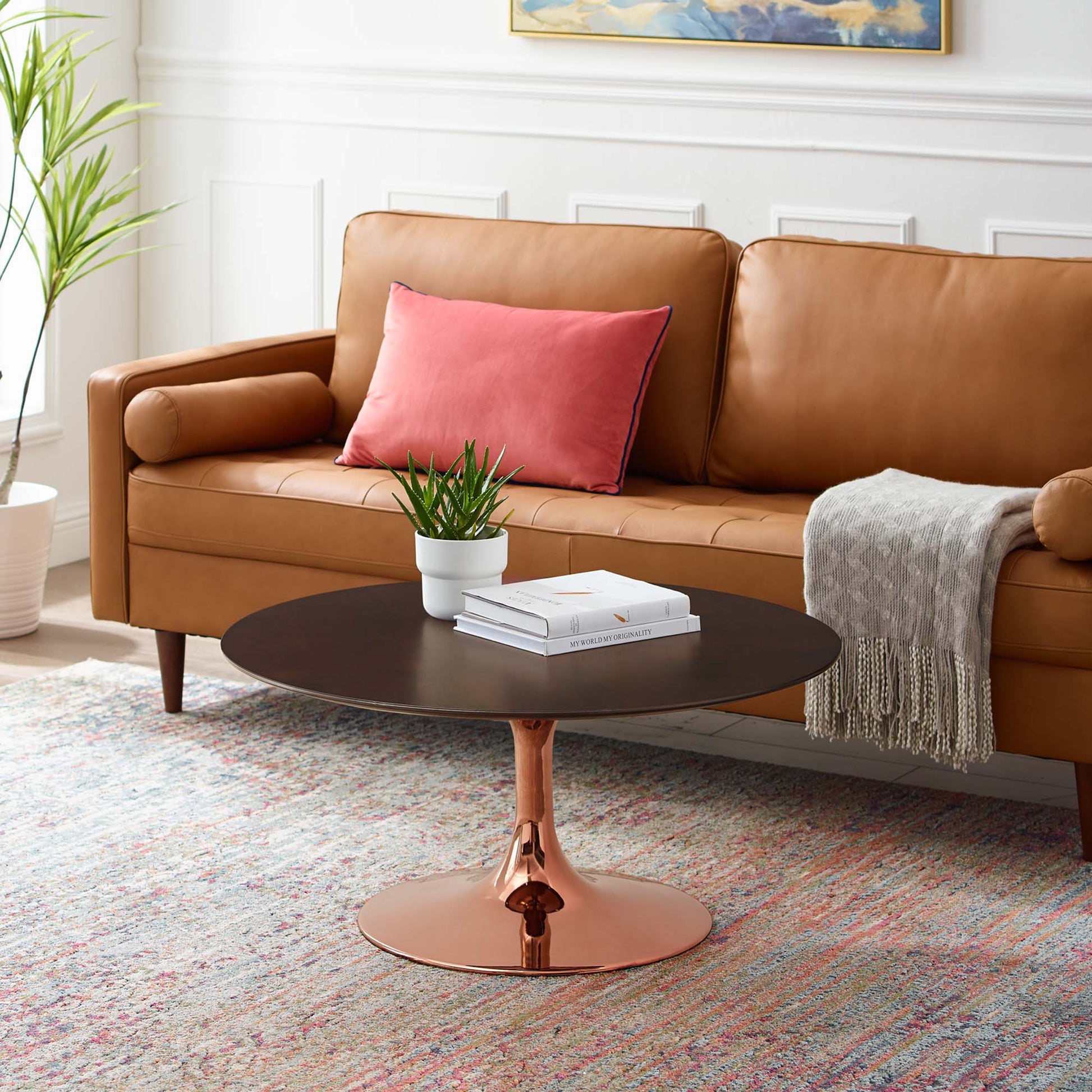 Lippa 36" Round Wood Coffee Table