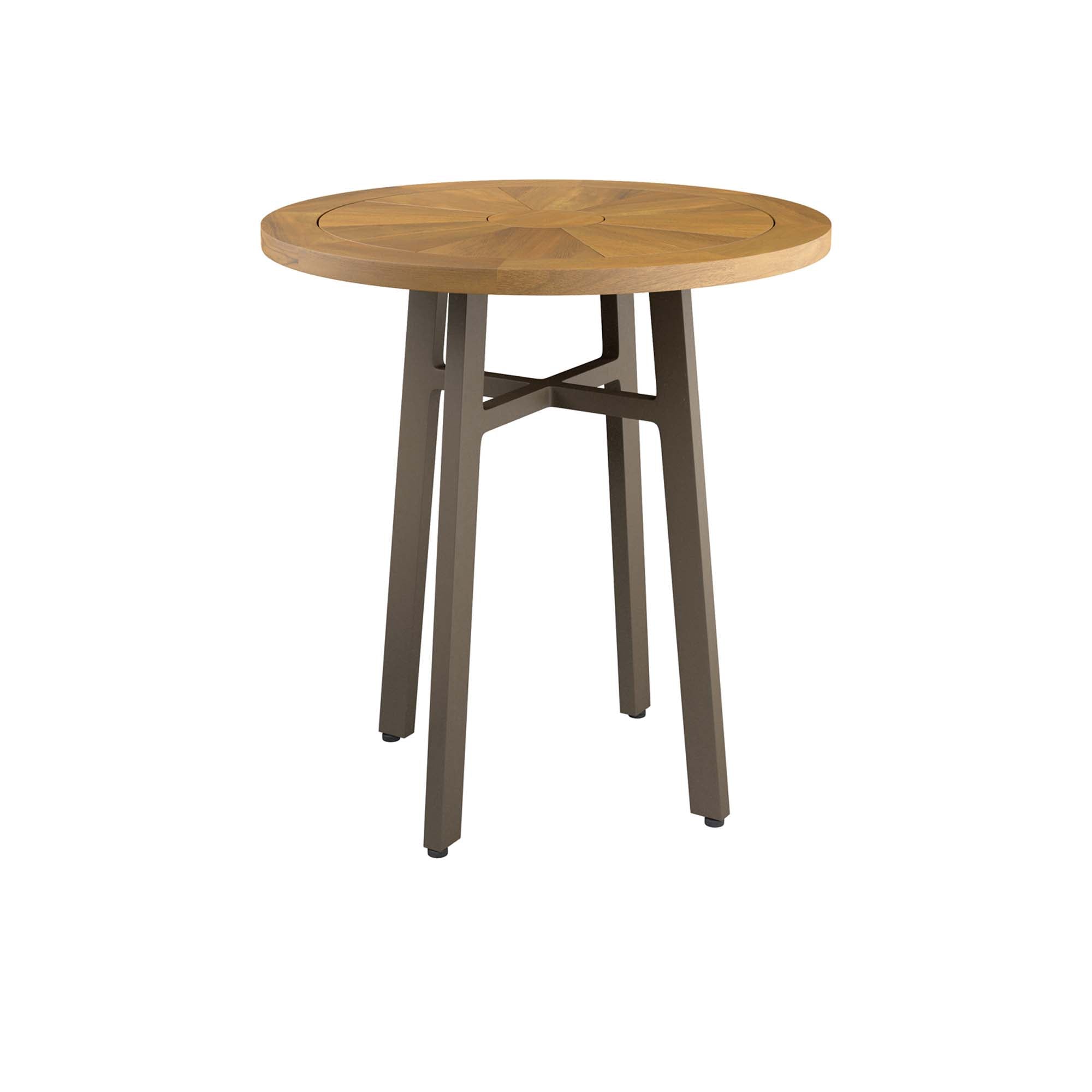 Meadow Outdoor Patio Teak Wood Dining Table - Natural Taupe