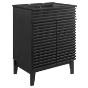 Render Bathroom Vanity with Black Basin Included - Black Black