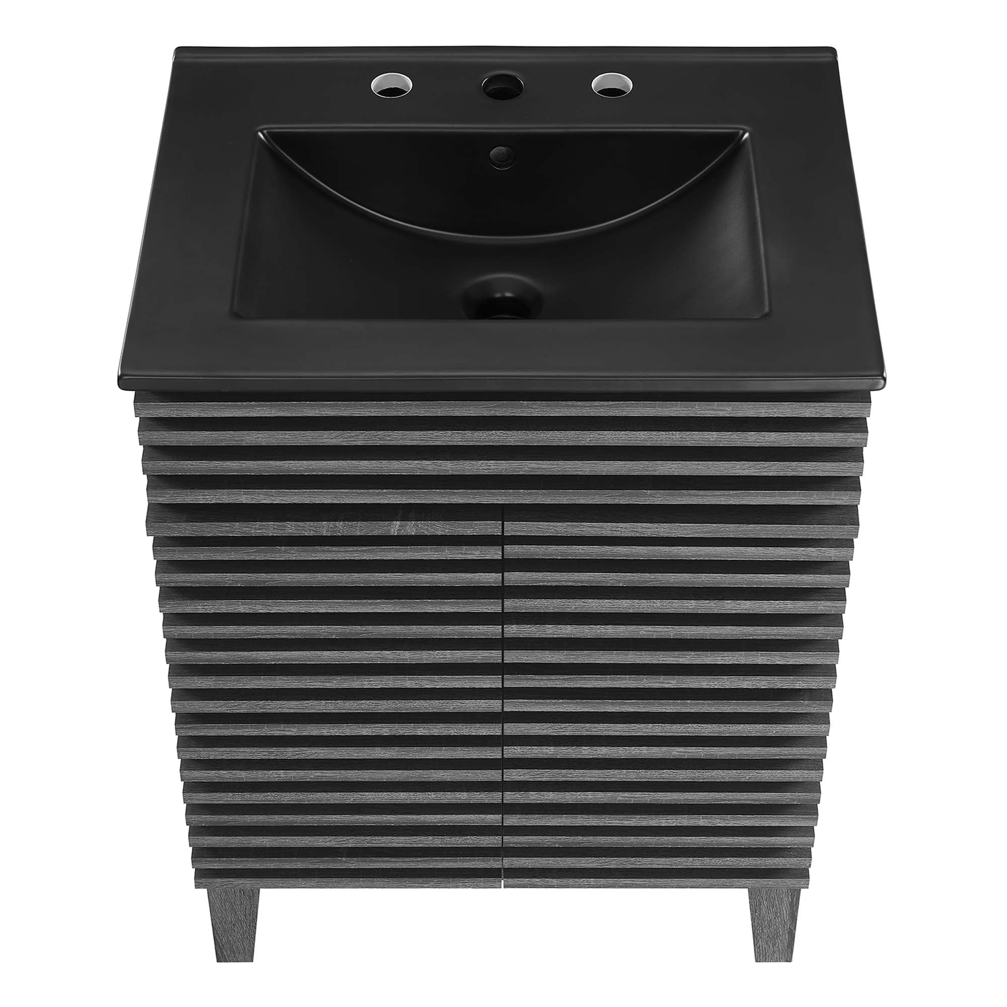Render Bathroom Vanity with Black Basin Included
