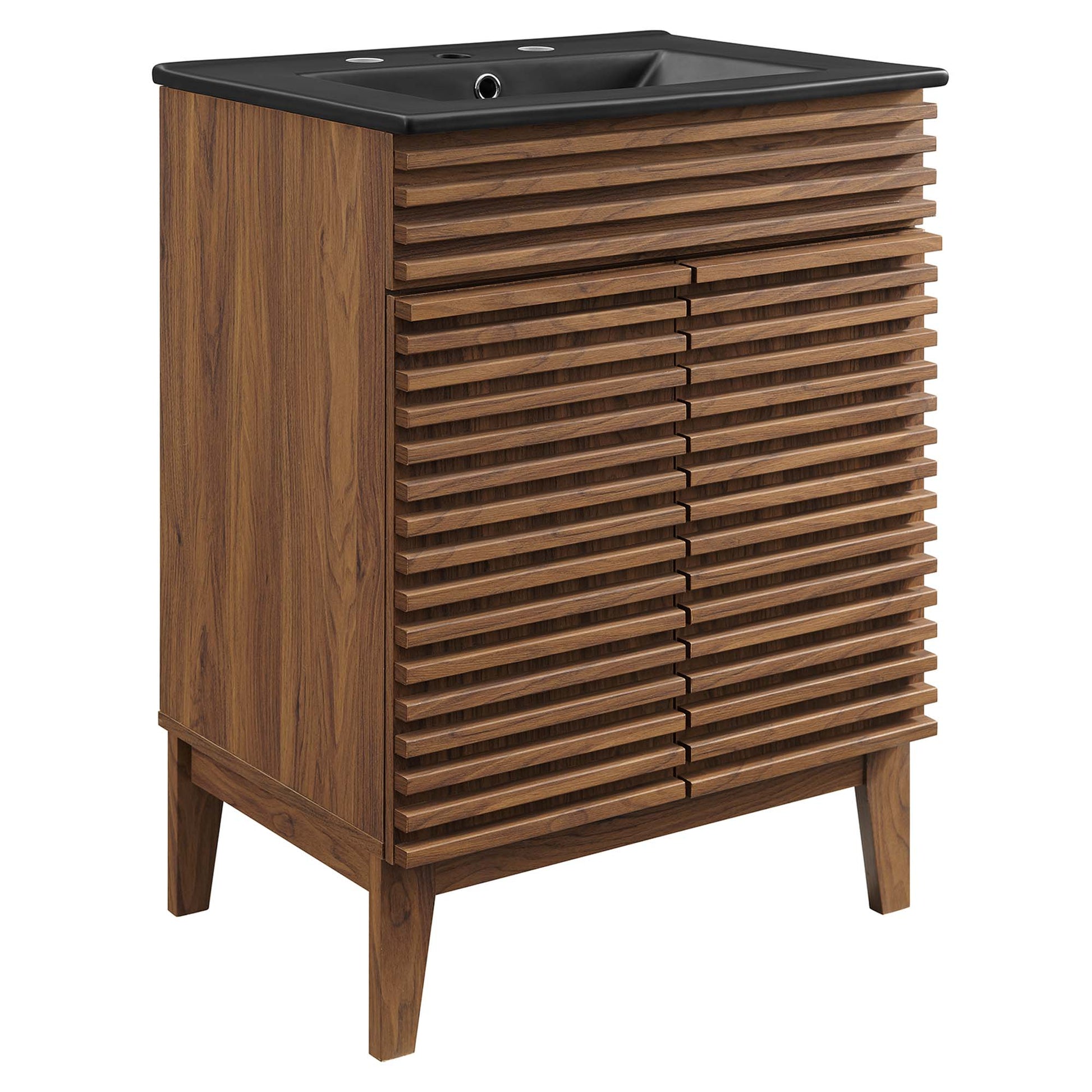 Render Bathroom Vanity with Black Basin Included