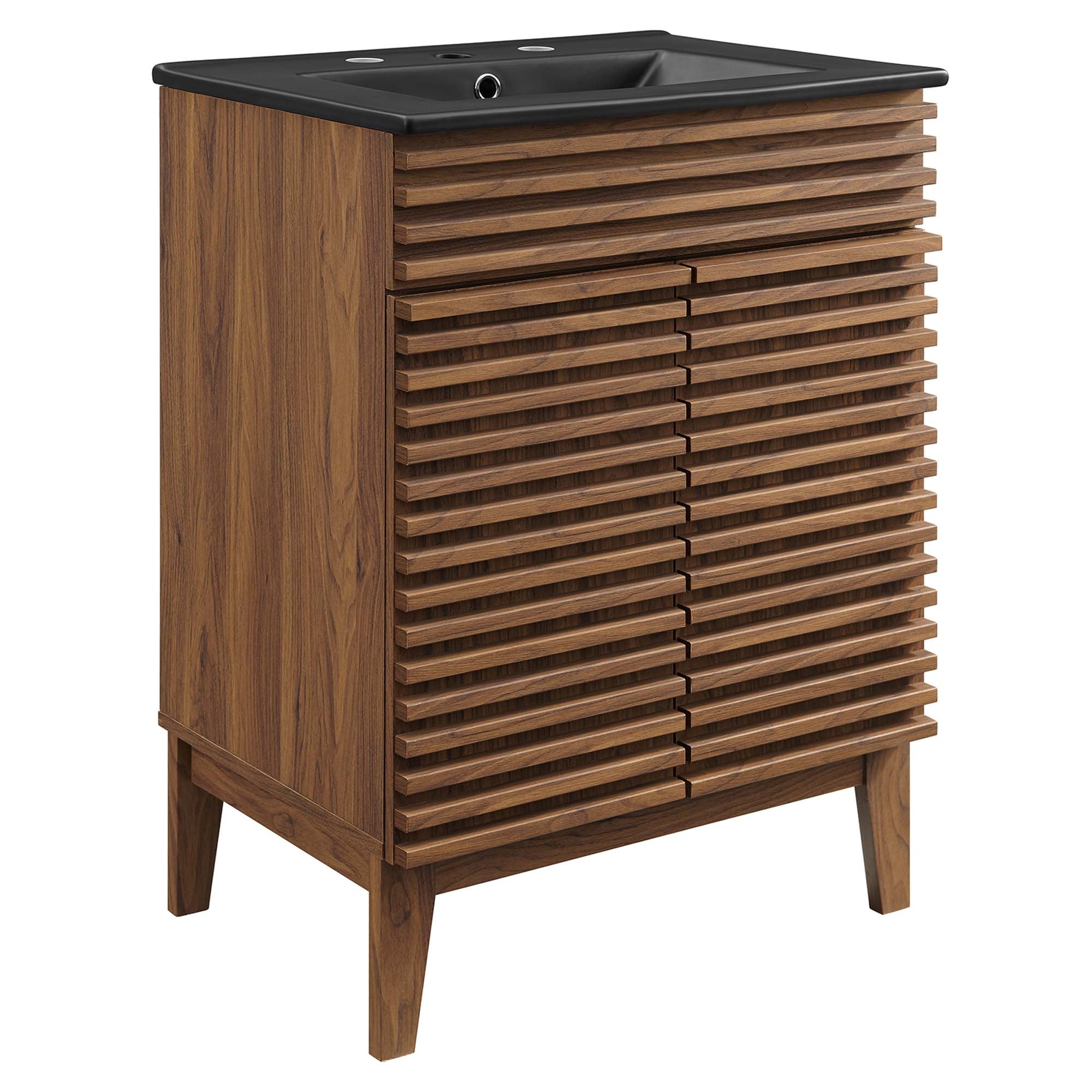 Render Bathroom Vanity with Black Basin Included