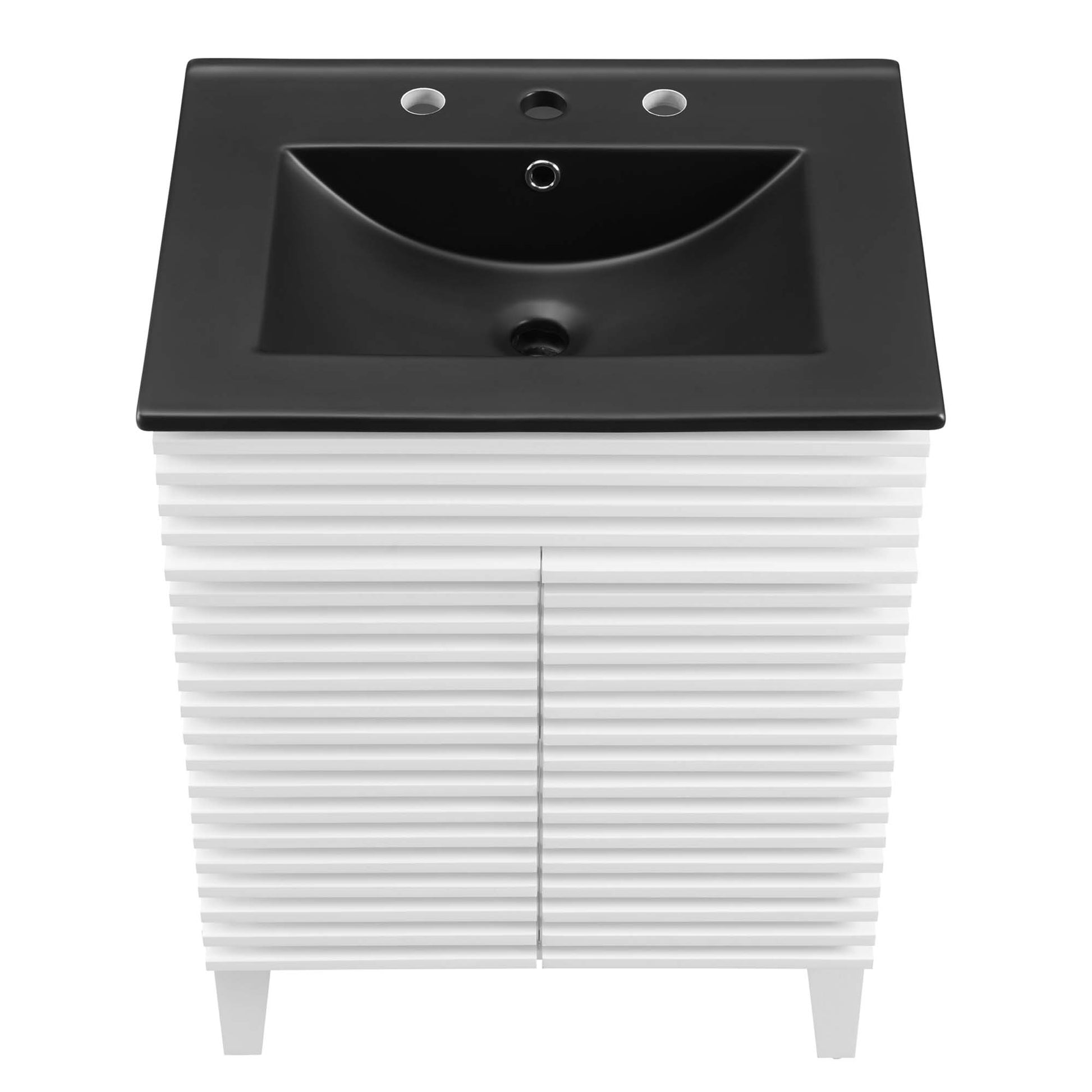 Render Bathroom Vanity with Black Basin Included