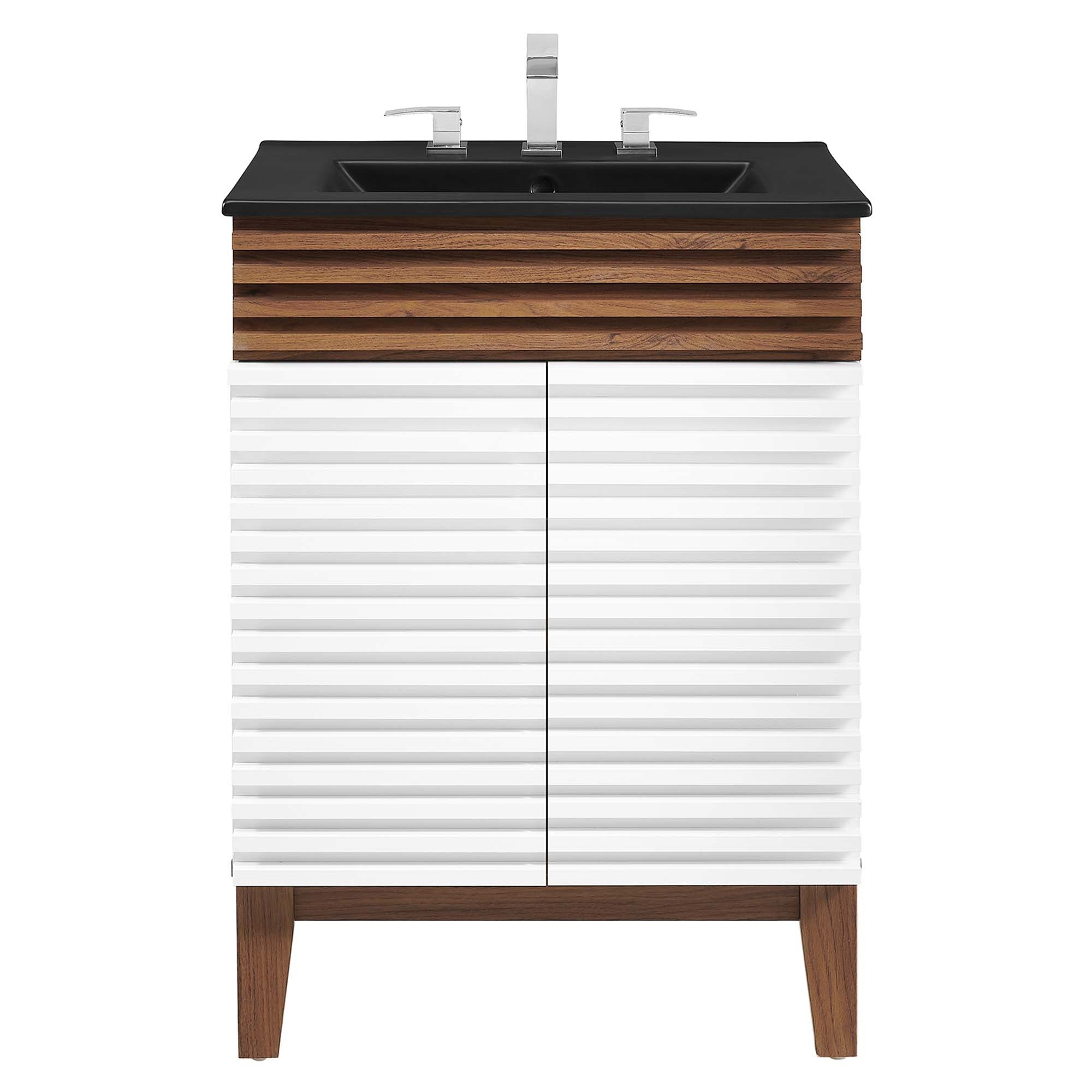 Render Bathroom Vanity with Black Basin Included