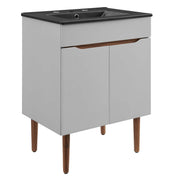 Harvest Bathroom Vanity Basin Included - Gray Black