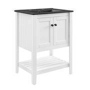Prestige 24" Bathroom Vanity - White Black