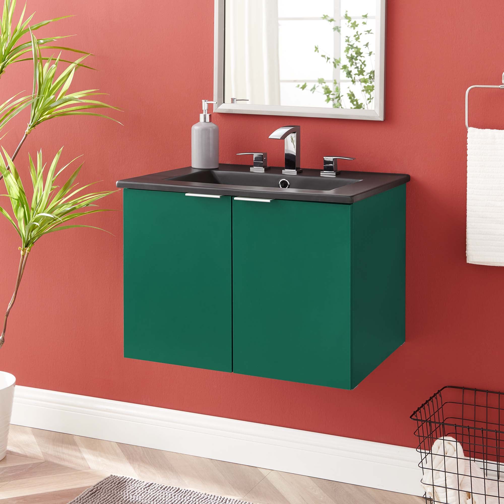 Maybelle Wall-Mount Bathroom Vanity Basin Included