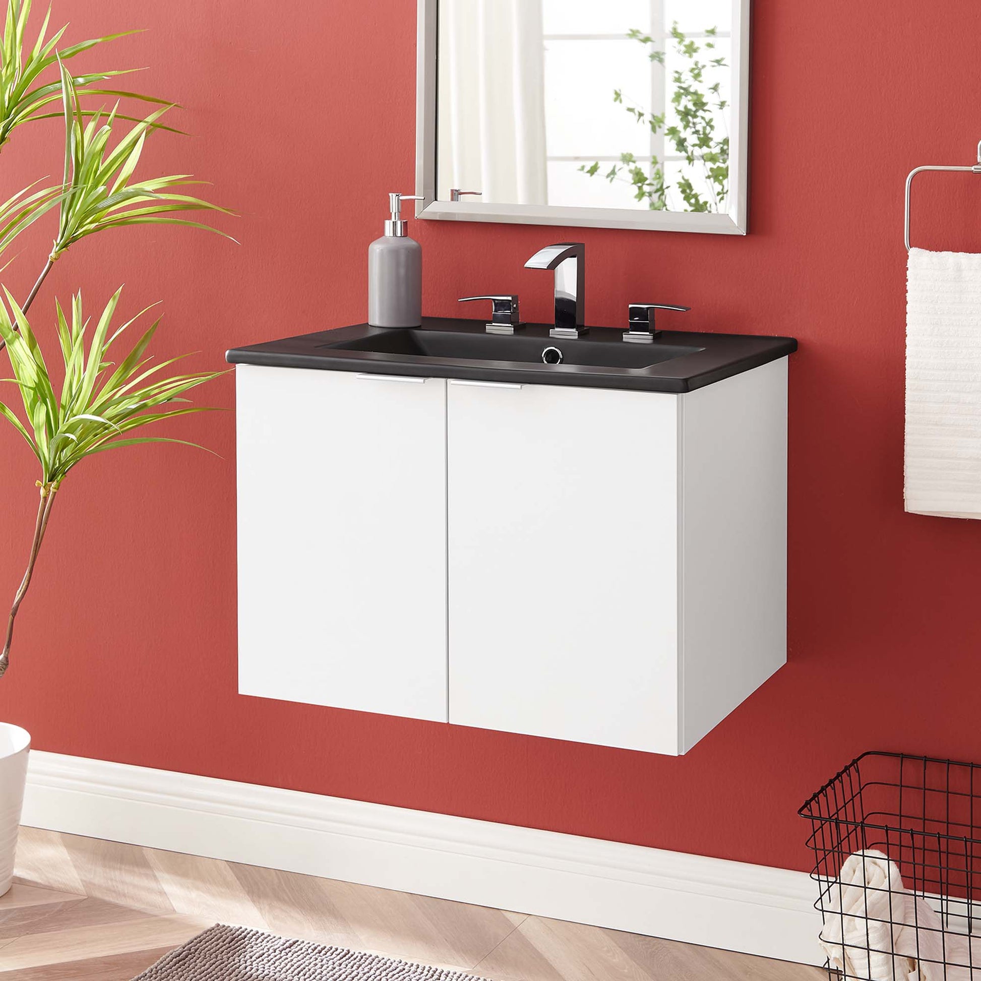 Maybelle Wall-Mount Bathroom Vanity Basin Included