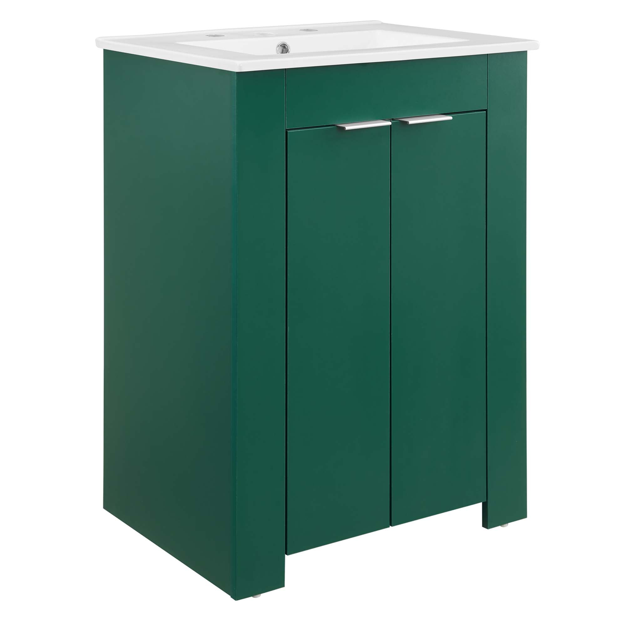 Maybelle 24" Bathroom Vanity - Green White