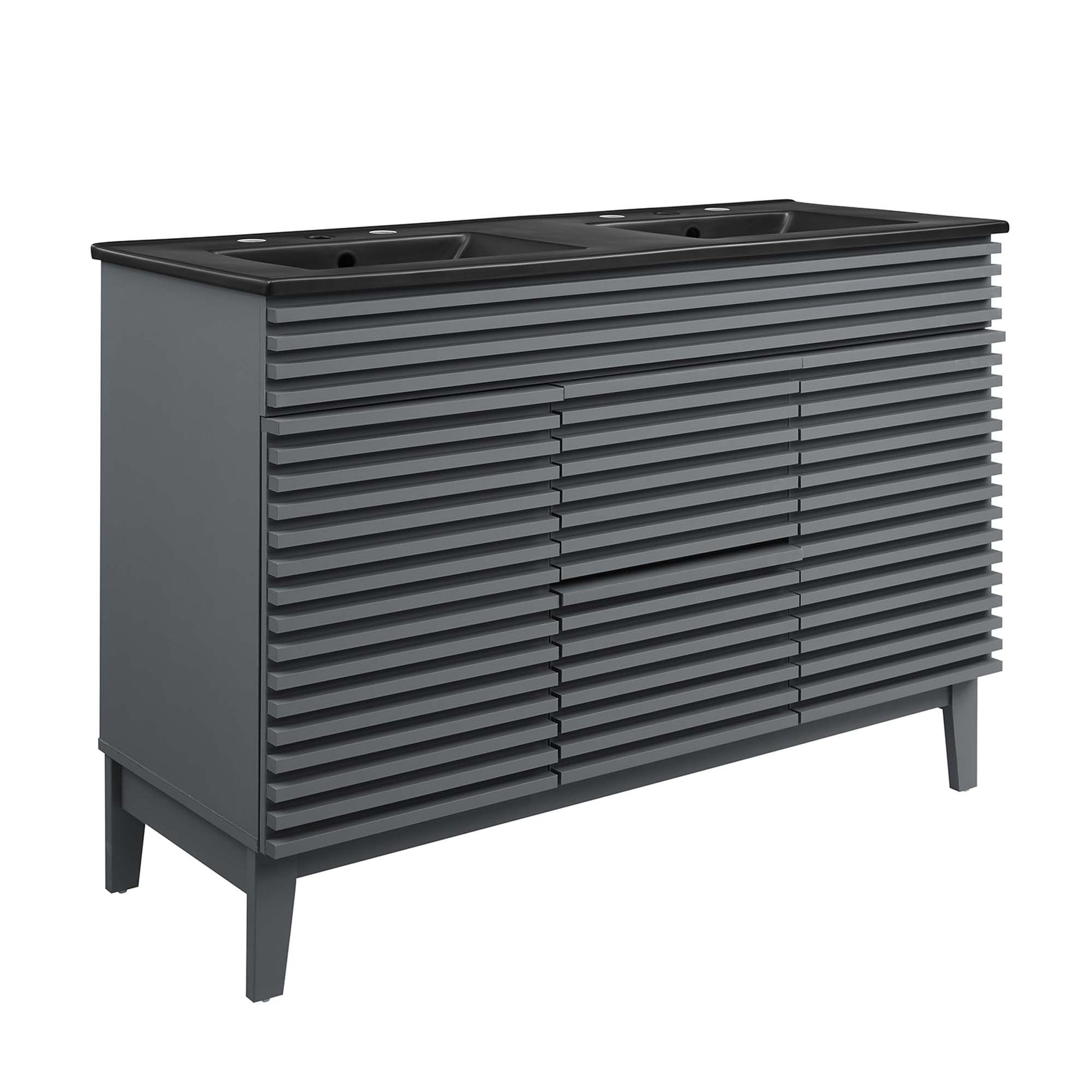 Render 48" Bathroom  Vanity with Black Basin Included