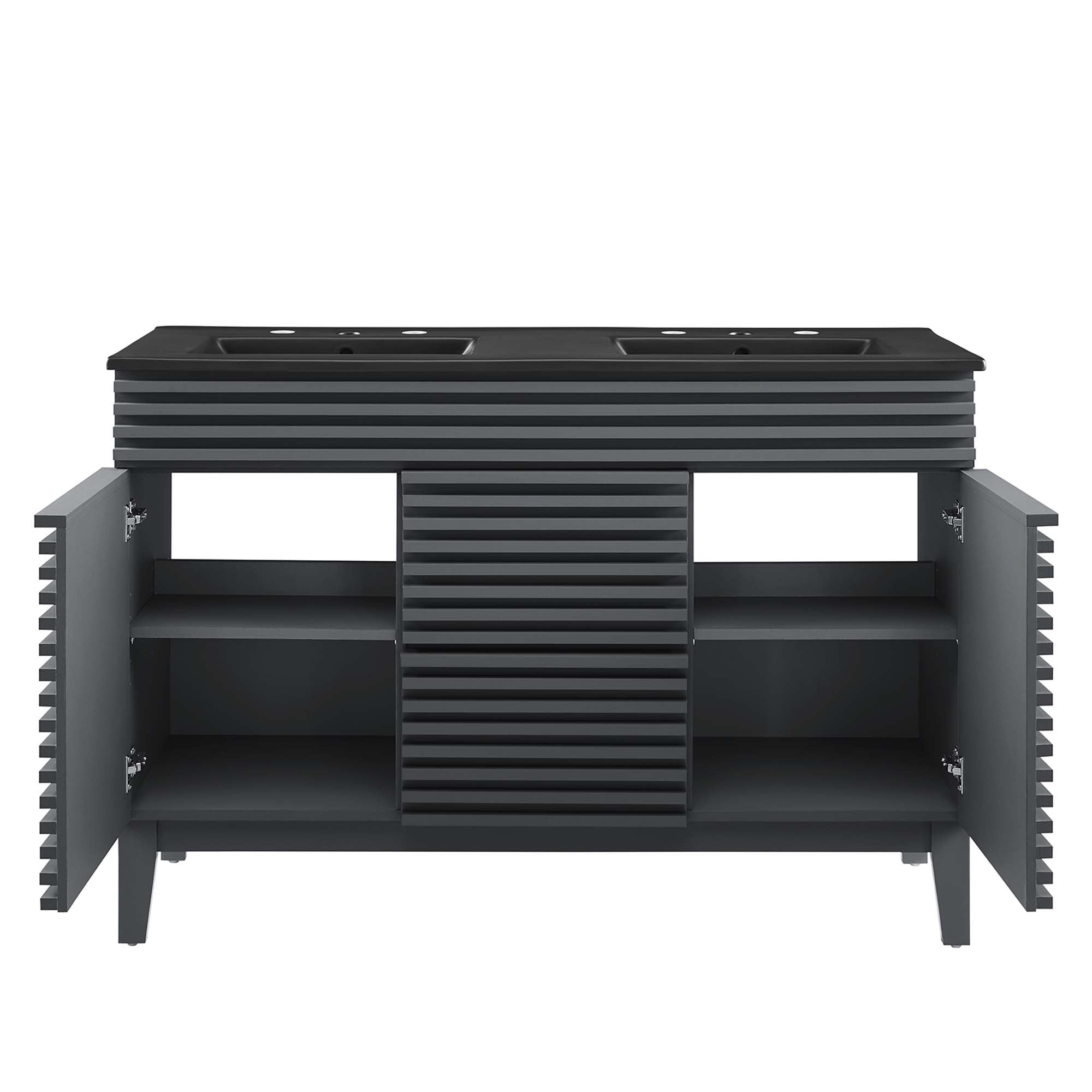 Render 48" Bathroom  Vanity with Black Basin Included
