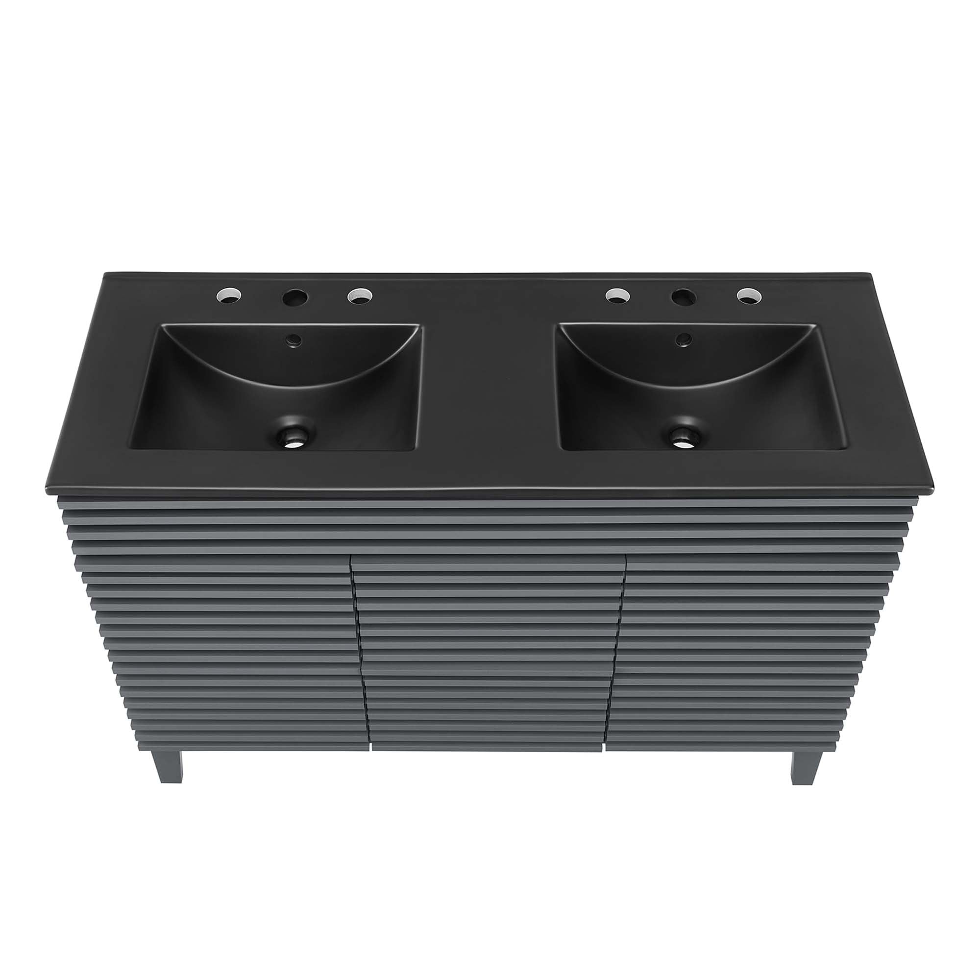Render 48" Bathroom  Vanity with Black Basin Included