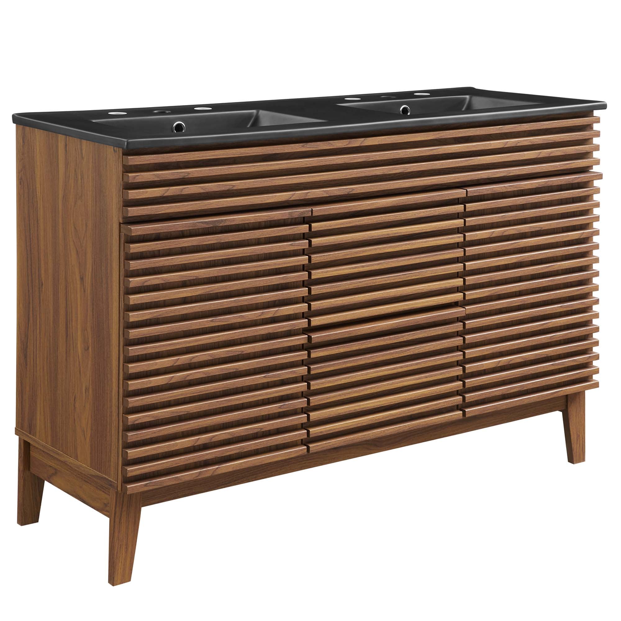 Render 48" Bathroom  Vanity with Black Basin Included