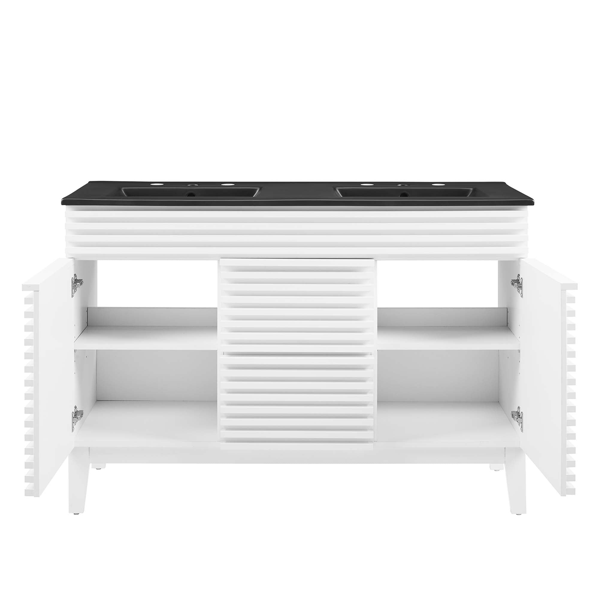 Render 48" Bathroom  Vanity with Black Basin Included