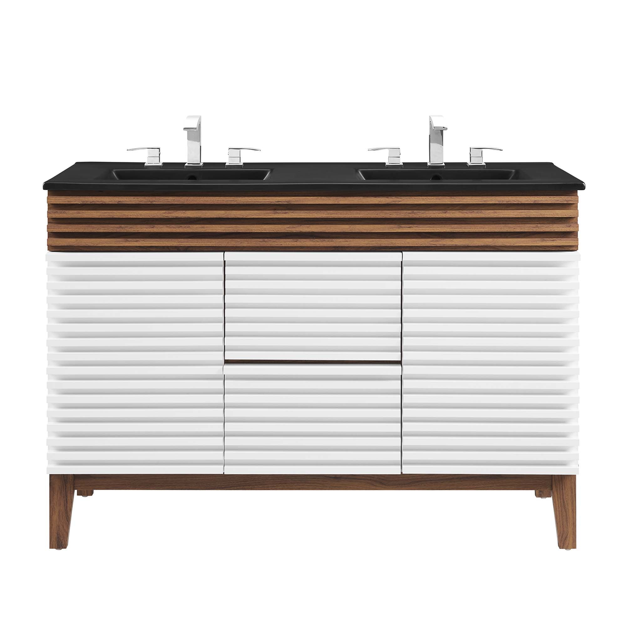 Render 48" Bathroom  Vanity with Black Basin Included