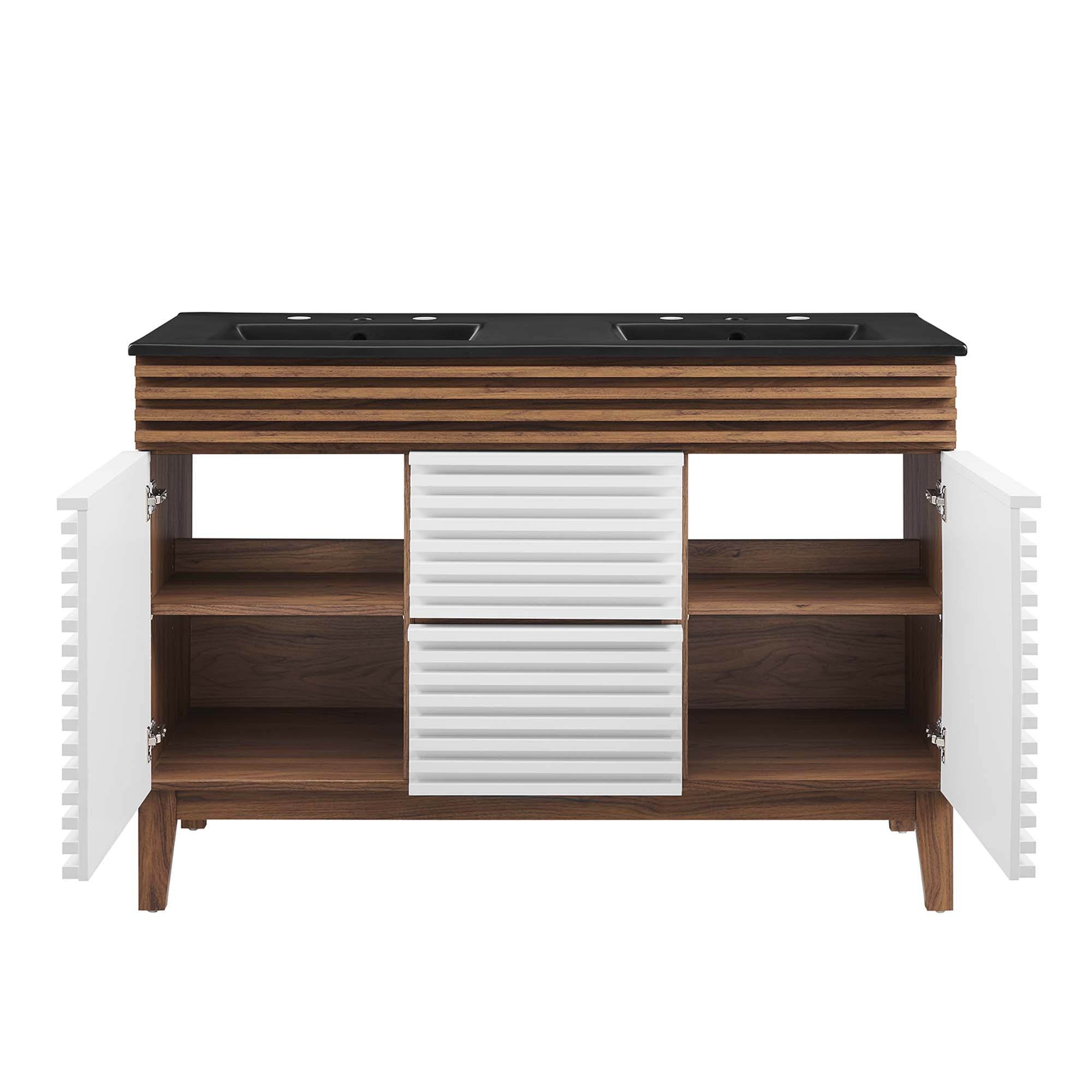 Render 48" Bathroom  Vanity with Black Basin Included