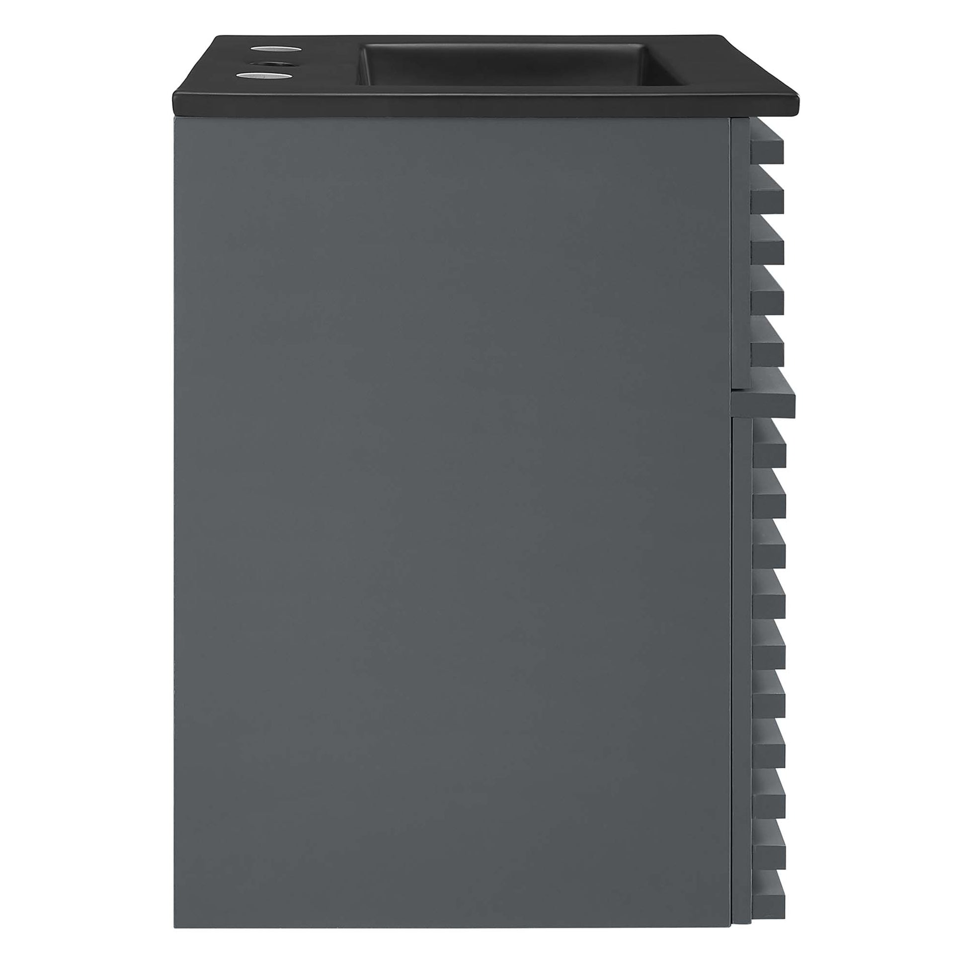 Render Wall-Mount Bathroom Vanity with Black Basin Included